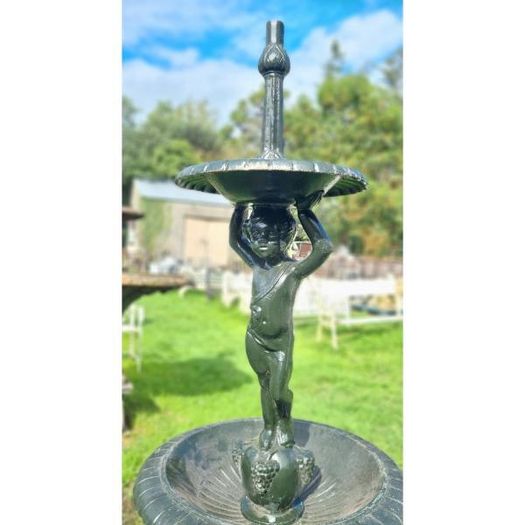 Two Tier Cherub Fountain Cast Iron CH R 091