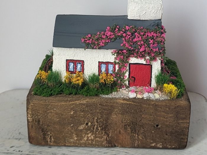 Handcrafted tiny wooden cottage!