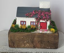 Handcrafted tiny wooden cottage!