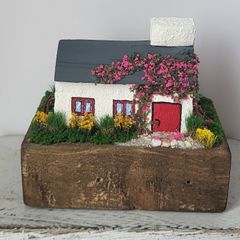 Handcrafted tiny wooden cottage!