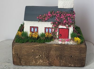 Handcrafted tiny wooden cottage!