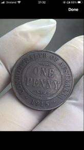 1915 H One Penny Australia Standard post included key date