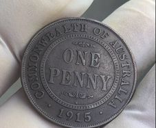 1915 H One Penny Australia Standard post included key date
