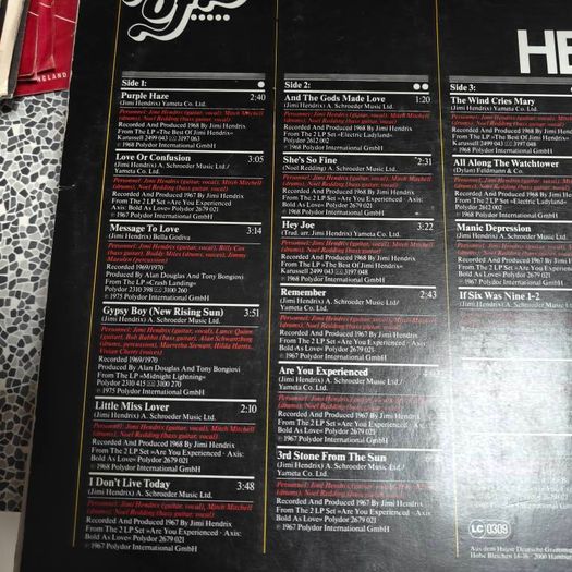 Jimi Hendrix, The Story of Jimi Hendrix G/F Double LP German