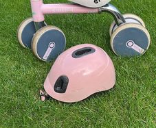 Kids scooter and helmet