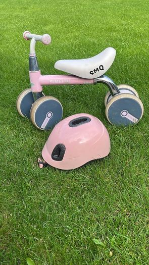 Kids scooter and helmet