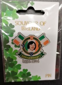 Kieran Doherty Irish Republican hunger striker pin badge.