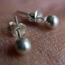 Sterling Silver 925 Ball Stud Earrings Image 3