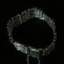 Vintage Sterling Silver Gate Link Bracelet, Birmingham 1979, 29g Image 2
