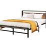 King Size bed frame With Wood Storage Headboard Image 6