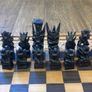 Vintage Chess board and Backgammon crafted by hand Image 2