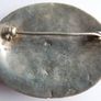 Antique Sterling Silver 925 Hallmarked Gem Set Brooch 2 inches Safety catch 15,3g Image 6