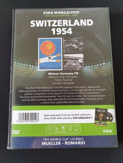Switzerland 1954 Football World Cup DVD Soccer Documentary Review 54 History