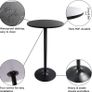 Round Bar Table 60CM Top for Cocktail Bar Pub Dining Bistro (106CM H) Image 3