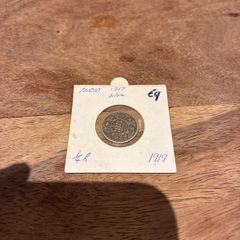 India 1/4 Rupee 1919 silver coin