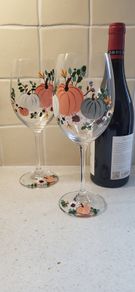 Autumn Wine Glasses