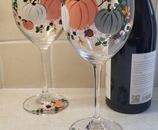 Autumn Wine Glasses