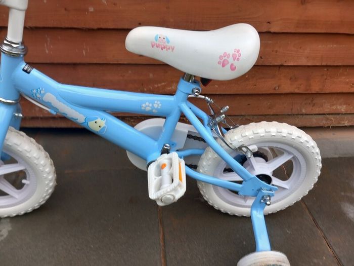 Kids puppy bike size 12 inch wheels