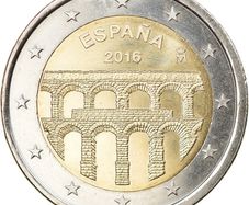 Spain 2 Euro Commemorative Coin 2016 - Segovia. Uncirculated.