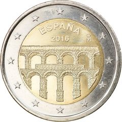 Spain 2 Euro Commemorative Coin 2016 - Segovia. Uncirculated.
