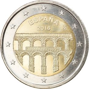 Spain 2 Euro Commemorative Coin 2016 - Segovia. Uncirculated.