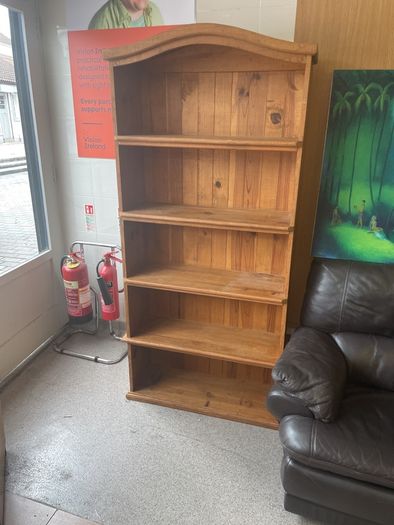 wooden storage unit