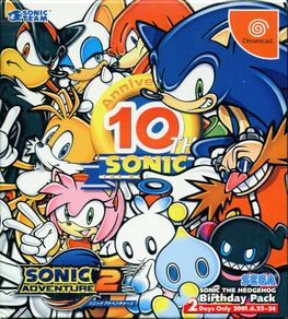 Sonic Adventure 2 Birthday Pack 10th Anniversary Sega Dreamcast Japanese