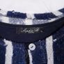 Sophie B Navy Blue White Striped Bolero Cardigan Tiered Mesh Midi Dress 12UK/40EU Image 2