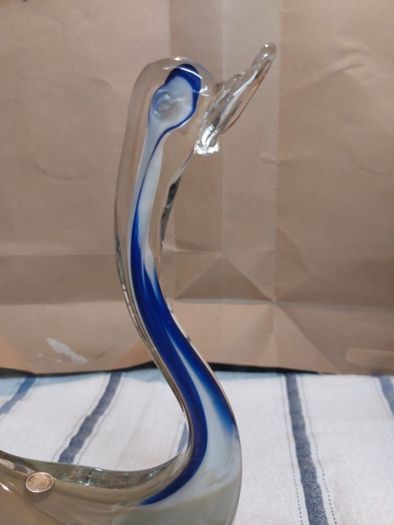 Vintage 1960's Romanian Glass Swan/Duck