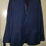 Men's M&s Blazer 100% Wool As New Blue 40 Long Image 3