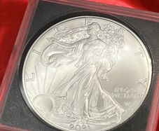 1oz Fine 999 Silver Bullion American Eagle 2021 Coin.