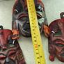 Set Of 3 Vintage African Mask Hand Made At Eastern Art Arcade One Is 8 Inches The Other A About 5 Inches Is Wall Deceore. Image 4