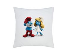Smurf Cushion cover can be personalised