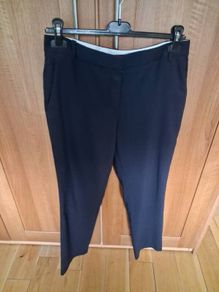 Massimo Dutti Navy Lightweight Trousers Size 10-12