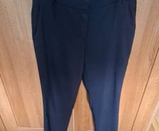 Massimo Dutti Navy Lightweight Trousers Size 10-12