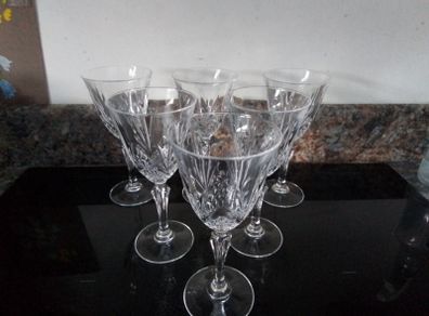 Cut Glass Crystal Wine Glasses