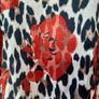 New leopard print and red rose dress with tag Image 8