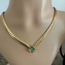 Gold tone necklace Image 7
