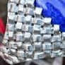 Vintage 1970s Large Lapis Lazuli 18ct White Gold Ring Image 7