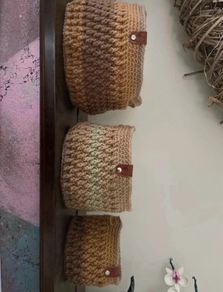 crochet baskets