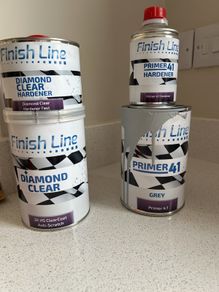 Finish line Clear Coat and Primer car paint