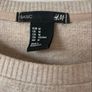 sweatshirt H&M long sweatshirt 100% cotton curved based size medium beige Image 5