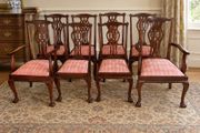 Chippendale Style Dining Chairs Set of Eight