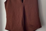 Primark bodysuit sleeveless brown ribbed size 16