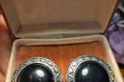 Vintage Black Core Big Earrings