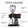 BRAND NEW 8 Settings Electric Coffee Bean Grinder for Espresso or American Drip coffee Durable Flat Burr Die-casting Housing Image 3