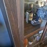 Dark wood glass cabinet Image 5