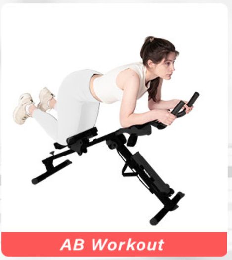 Rowing Machine, Ab Workout, Biceps Curls 3 in 1