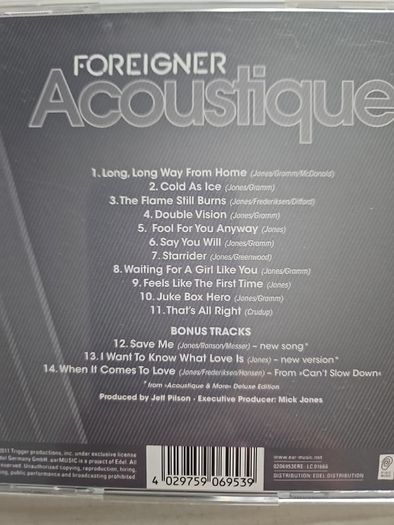 Foreigner CDs Collection: The Definitive / Acousitique.