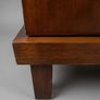 Vintage Chinese Hardwood Side Cabinet with Overhanging Top Image 4